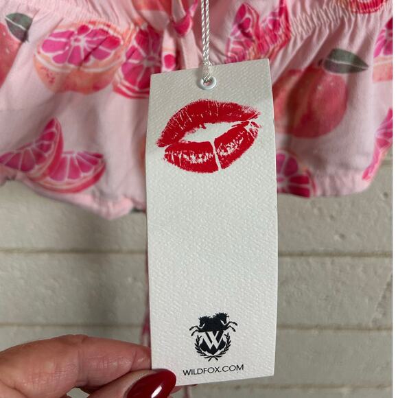 Wildfox Fruit Print Pink Tank size XS NWT - Picture 5 of 8